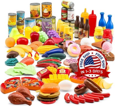 Juegos De Comida De Juego De Imaginacion De 122 Piezas Para Cocina Para Ninos US