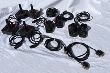 ATARI 2600 ACCESSORIES Lot: 4 Joysticks, 2 Pa...