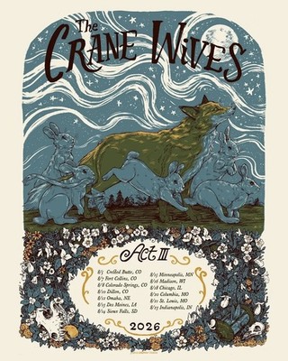 The Crane Wives ACT III Tour 2026 US North America Home Decor Poster