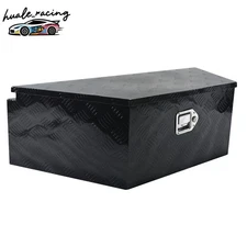 39"x16.5"x12" Black Aluminum Trailer Tongue Tool Box Truck Bed Underbody Storage