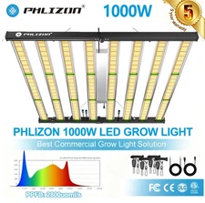 1000W LED Grow Light w/3456 SAMSUNG Diodes 3.1 Full Spectrum for Commercial tent