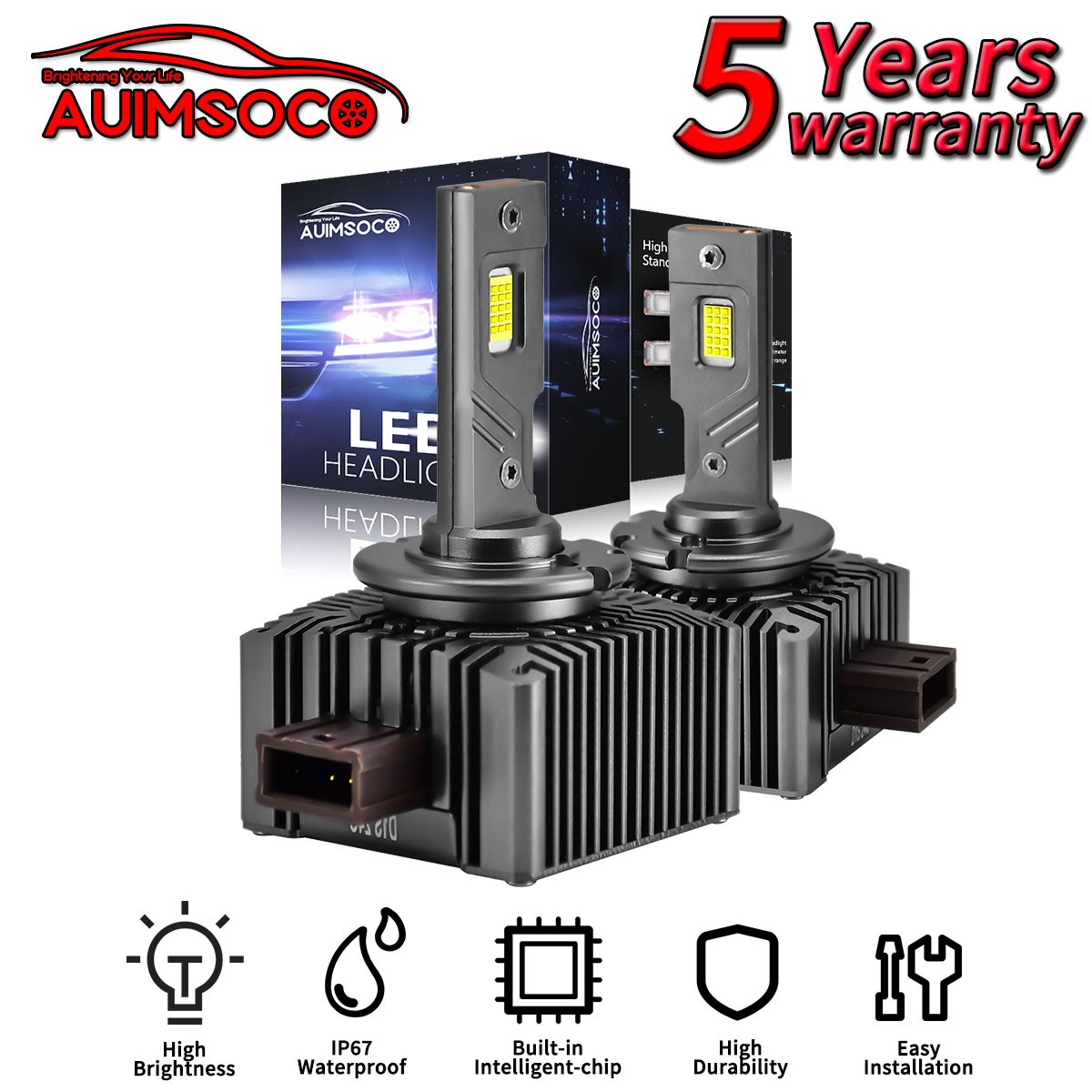 Maserati GranTurismo 2008-2019 Headlight bulbs Set