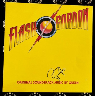 SIGNIERT ROGER TAYLOR QUEEN FLASH GORDEN VINYL SELTEN BRIAN MAY ACG ZERTIFIKAT