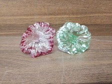Two Hand Blown Glass Flowers