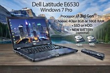 Dell Latitude E6530 | Intel Core i7-3rd GEN | Windows 7 Pro | Optical Drive