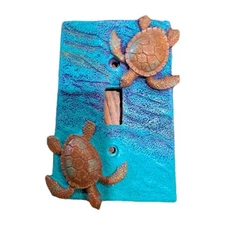 NEW Sea Turtle Single Switch Plate Cover - tortoise Beach nautical ocean beach