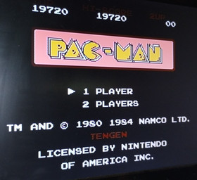 Pac Man Nintendo Entertainment System 1988 Tested Working NES Tengen Gray NES