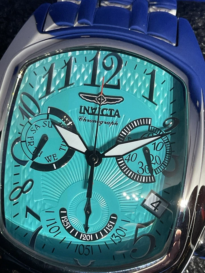 Invicta Lupah 44mm mod 43401 sil/ice blue, Swiss Movt, men’s wristwatch - image 2 of 4