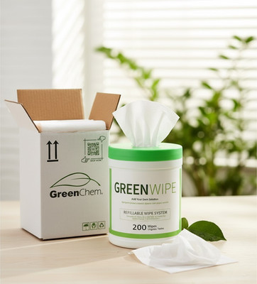 GreenWipe DRY Wipe System 5''x8'' 200 Blätter Lösungsmittel Tücher Kanister