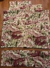 Vint Bark Cloth Barkcloth Fabric Curtain (4)Panels Purple Pink Green (2)Valences — photo 1