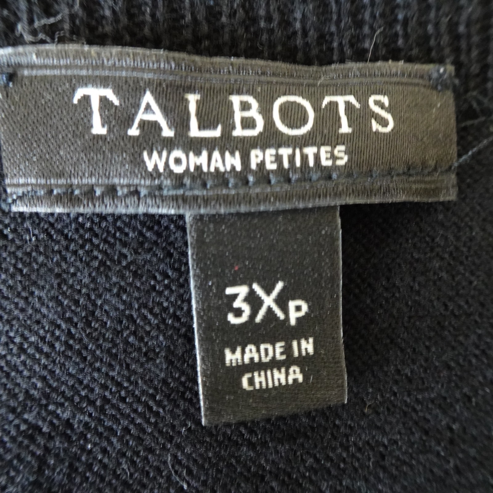 Talbots Basic Top Women's Petite Plus Size 3X Bla… - image 6