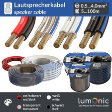 5-100 m cavo per altoparlanti 0,5-4 mm² CCA HiFi cavo per casse audio linea gemella bla