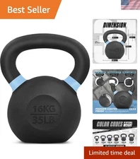 Dynamic 35lb Kettlebell for Strength & Endurance - Ideal for Full-Body Workouts