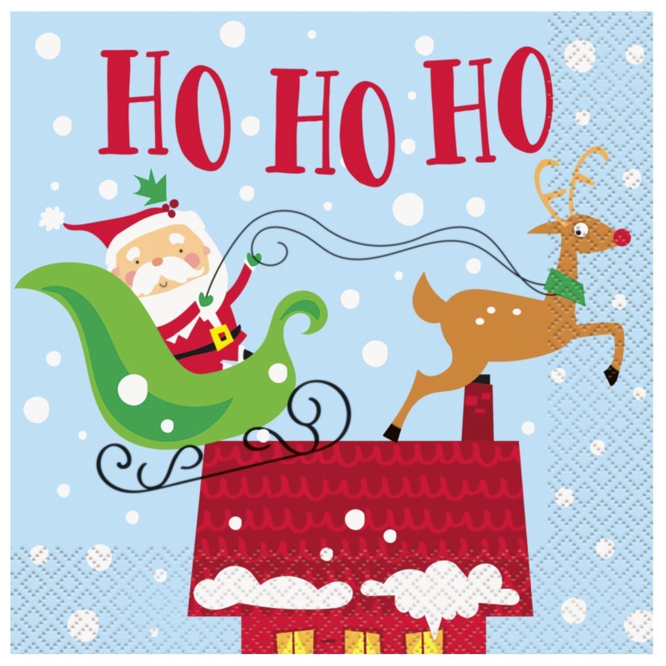 128 Santa Father Christmas Paper Napkins Kids Party Celebration Decoration Decor