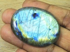 36X46X6MM Natural Labradorite Oval Crystal Cabochon Loose Gemstone 104Cts. Y231