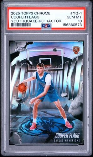2025-26 Topps Chrome Cooper Flagg Youthquake Refractor Rookie #YQ-1 PSA 10 Gem