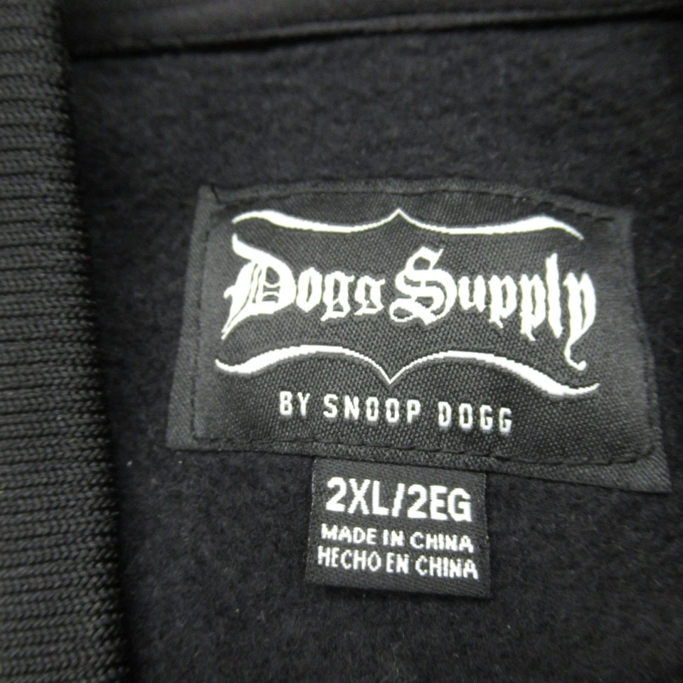 Dogg Supply by Snoop Dogg Jacket Mens 2XL Black Bandana Paisley Soft Fleece - Image 4 of 4