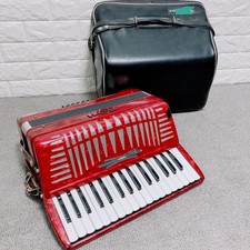 YAMAHA Accordion YA-21 Red 32 Keyboard 21 Bas...