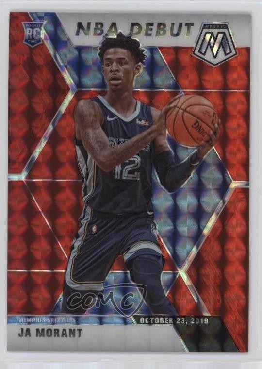 2019-20 Panini Mosaic NBA Debut Red Prizm Ja Morant #274 Rookie RC