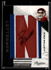2011 Panini Prestige #18 Ryan Mallett Collegiate Lettermen Autographs KE