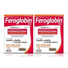 2 X Feroglobin B12 Kapseln 60 Eisen Folsäure B6 B12 Zink Unterstützung