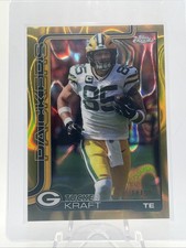 2025 Topps Chrome NFL Tucker Kraft Gold Lava Refractor 14/50 Packers