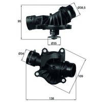 Thermostat, KüHlmittel Mahle TI 234 88