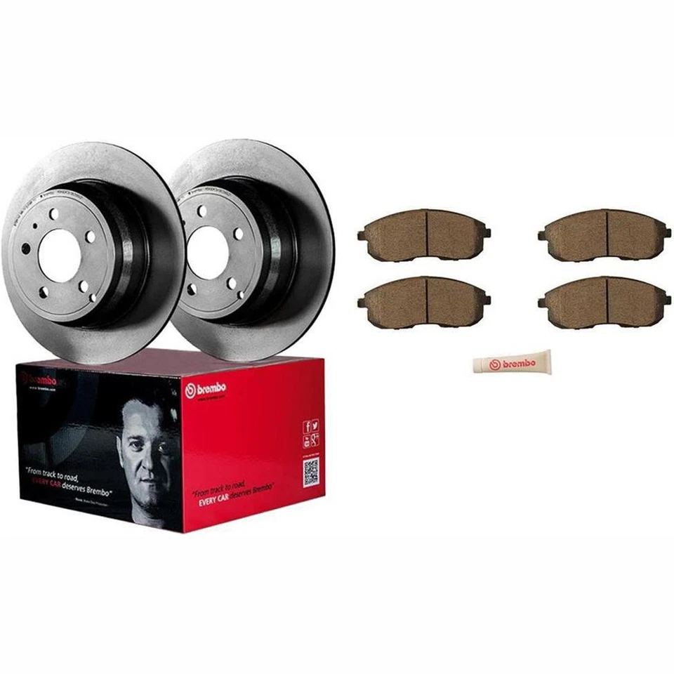 Juego de 6 rotores y pastillas de freno de disco delanteros Brembo para Nissan Altima 2005 Foto 2 de 4