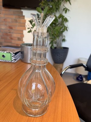 Vintage 4-Kammer Likör-Karaffe Murano    Mid Century   Top Zustand!