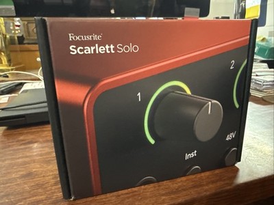 Focusrite Scarlett Solo USB-C Audio Interface (Gen 4) - NEW
