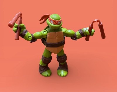  Michaelangelo Teenage Mutant Ninja Turtles TMNT Nickelodeon 2016 W/ Accessories