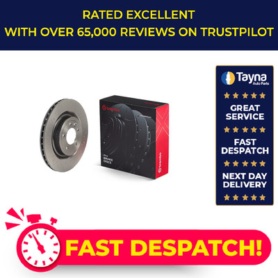 2x Brake Discs Pair fits LAND ROVER DISCOVERY Mk5 3.0 Rear 2016 on 350mm Set New