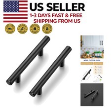 30 Pack 3.75" Center Matte Black Cabinet Pulls 6"