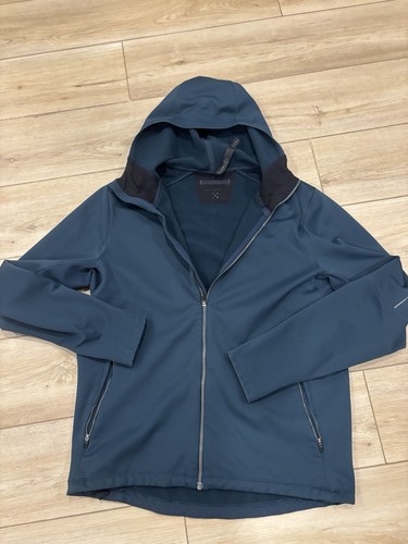Men's Lululemon Fleece Back Soft Shell Jacket Coat Medium XL Men EUC Teal Green - Picture 1 of 8