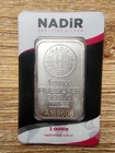 1 Oz Nadir Metal Rafineri .999 Silver Bar-in Assay/with Serial Number