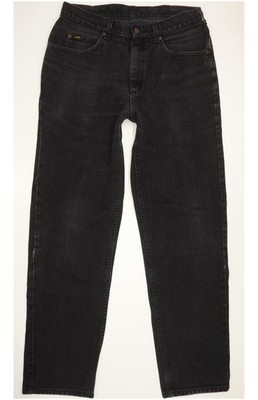 Lee   Herren Schwarz Straight Regular  Jeans W34 L33 (93729)