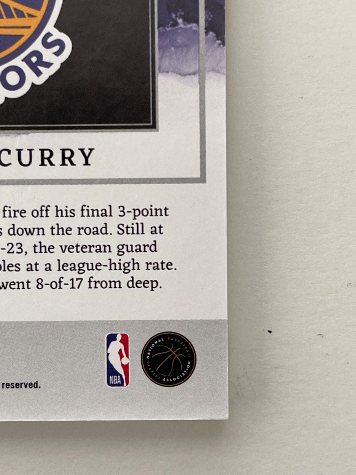 2022-23 Panini Impeccable Stephen Curry #16 Silver 1 Oz NBA Logo Holo Gold /10 view 11