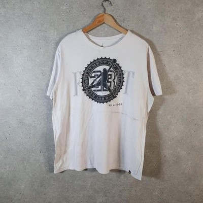 Vintage Jordan Graphic Logo Print T-Shirt Herren XL weiß C30719