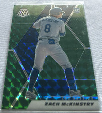2021 Panini Mosaic Baseball Zach McKinstry Los Angeles Dodgers Green Mosaic RC