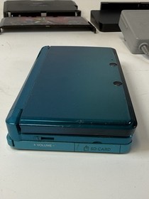 Nintendo 3DS Aqua Blue Handheld Console System CTR-001 Tested Working