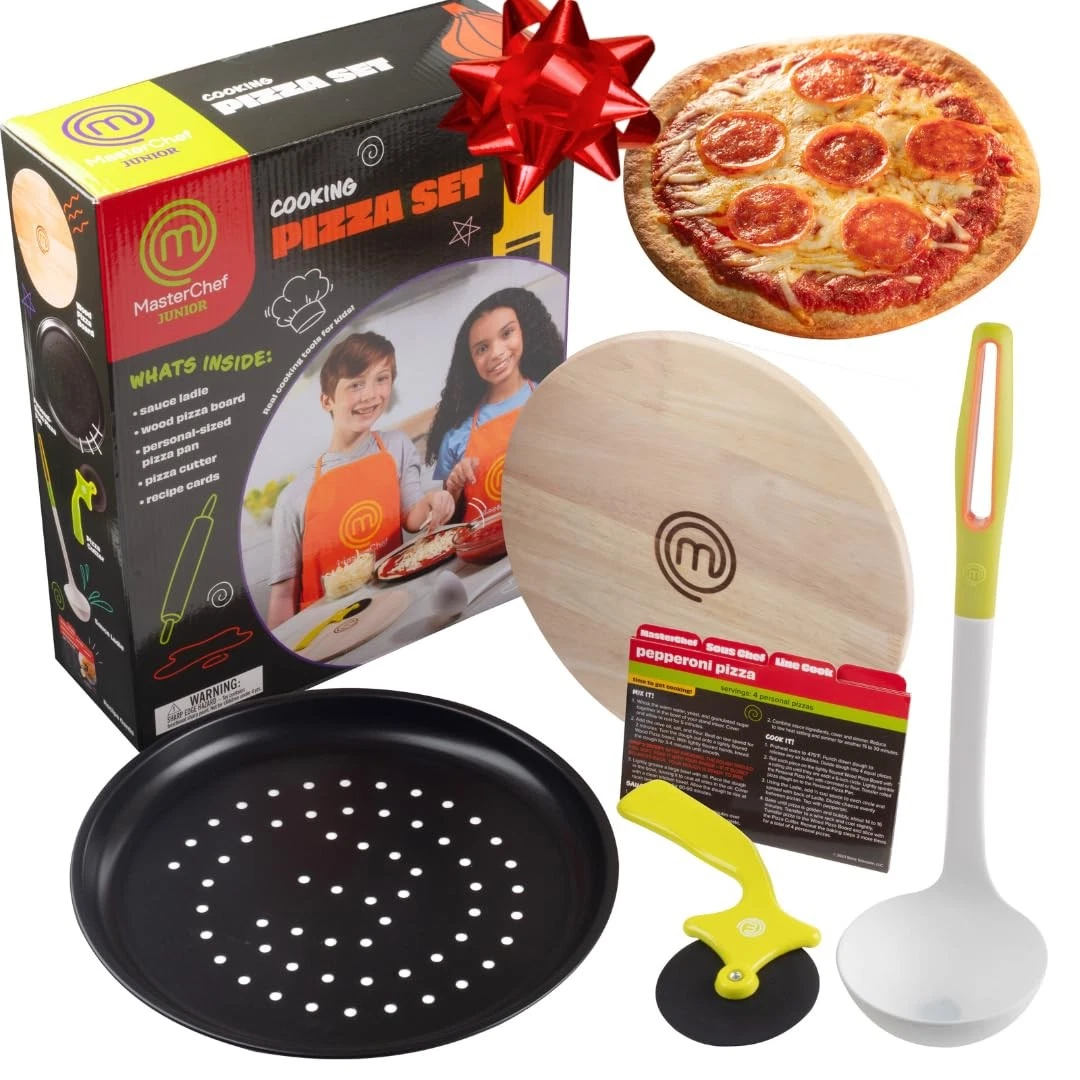MasterChef Junior Pizza Cooking Set Kids Pretend Play Toy Ages 6 and Up
