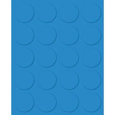 Magna Visual Fi-125 Magnetic Round Indicators, Blue, Pk20