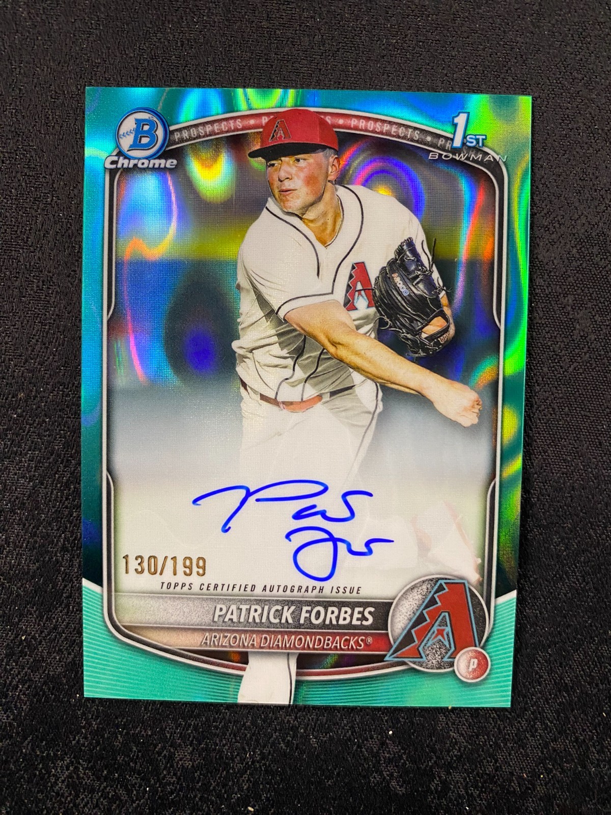 2025 Bowman Chrome Draft - Patrick Forbes 1st Auto Aqua Lava /199 E676