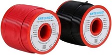 22 Gauge PVC 1007 Solid Electric Wire Red and Black Each 100 ft 22 AWG 1007 Hook