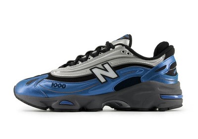 New Balance 1000 Metallic Blue Silver Sneakers M1000ENV Men's Size 9 NEW