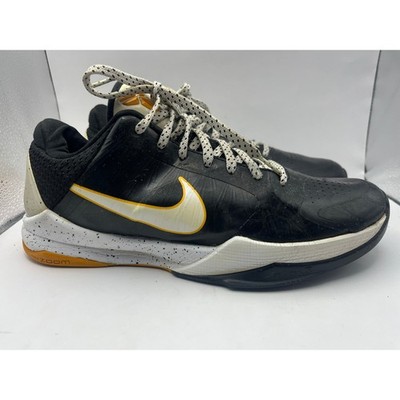 Nike Zoom Kobe 5 Del Sol Black Yellow Shoes Sneakers Mens Size 7.5