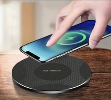 10W Wireless Charger Pad Stand Desktop Ultra-Thin Fast Charging Dock Station