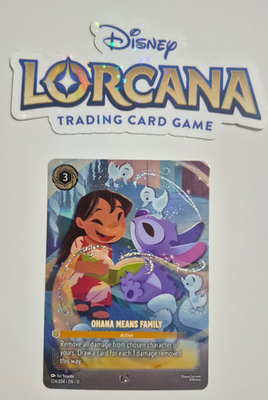 Disney Lorcana Winterspell Enchanted Ohana Means Family Lilo and