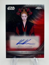 2025 Star Wars Hyperspace KEIRA KNIGHTLEY as SABE Red Hyperlanes Auto /5 #AVKK