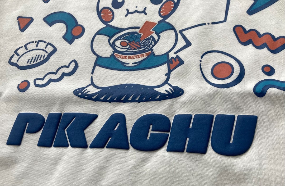 Pokemon Center Fukuoka Ramen Pikachu T-Shirt L White Japan 